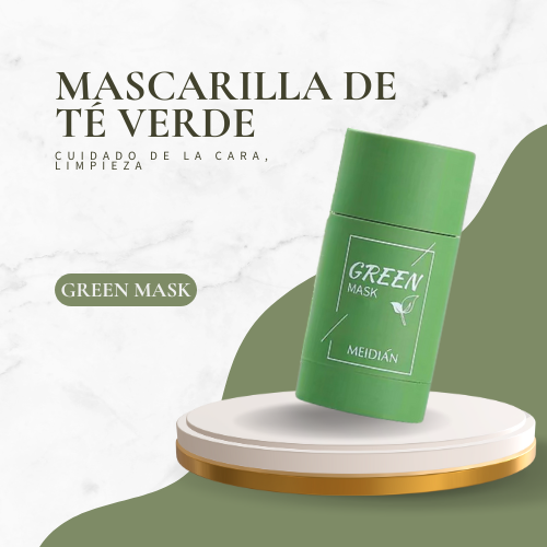 Máscara de Té Verde y Arcilla Blanca - [Anti grasa y acné]