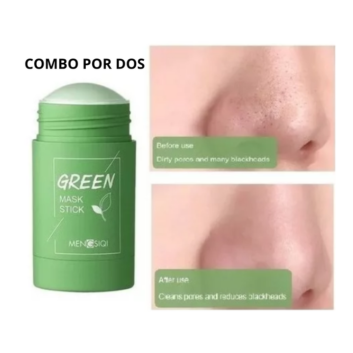 Máscara de Té Verde y Arcilla Blanca - [Anti grasa y acné]